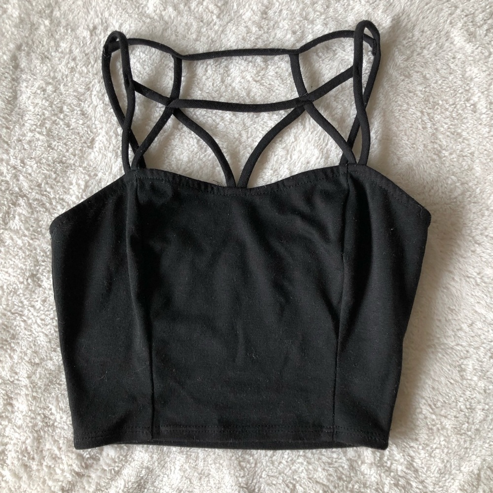 Black crop top